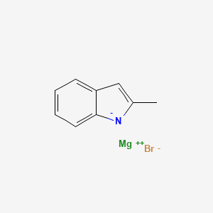 molecular formula C9H8BrMgN B14645748 magnesium;2-methylindol-1-ide;bromide CAS No. 56479-11-9