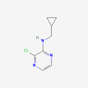 molecular formula C8H10ClN3 B1464575 3-chloro-N-(cyclopropylmethyl)pyrazin-2-amine CAS No. 1249992-05-9