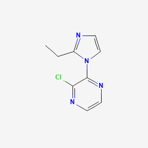 2-Chloro-3-(2-ethylimidazol-1-yl)pyrazine