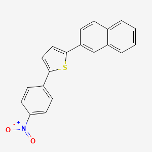 molecular formula C20H13NO2S B14645826 Thiophene, 2-(2-naphthalenyl)-5-(4-nitrophenyl)- CAS No. 51776-10-4