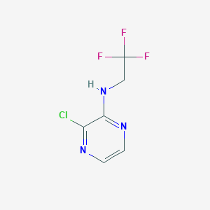 3-chloro-N-(2,2,2-trifluoroethyl)pyrazin-2-amine