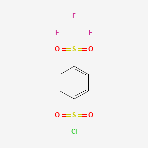4-((Trifluoromethyl)sulfonyl)benzenesulfonyl chloride