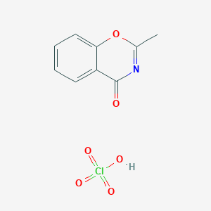 molecular formula C9H8ClNO6 B14645852 4H-1,3-Benzoxazin-4-one, 2-methyl-, perchlorate CAS No. 54789-70-7