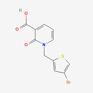 1-((4-Bromothiophen-2-yl)methyl)-2-oxo-1,2-dihydropyridine-3-carboxylic acid