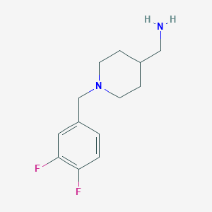 [1-[(3,4-Difluorophenyl)methyl]piperidin-4-yl]methanamine