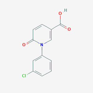 1-(3-Chlorophenyl)-6-oxo-1,6-dihydropyridine-3-carboxylic acid
