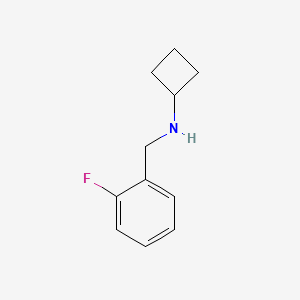 molecular formula C11H14FN B1464600 N-[(2-fluorophenyl)methyl]cyclobutanamine CAS No. 1250971-48-2
