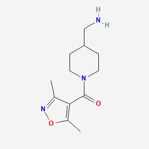 (4-(Aminomethyl)piperidin-1-yl)(3,5-dimethylisoxazol-4-yl)methanone