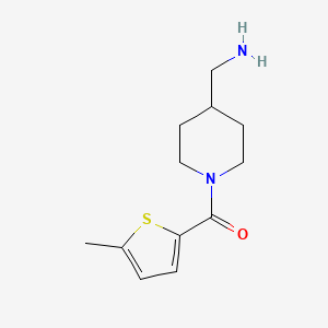 [1-(5-Methylthiophene-2-carbonyl)piperidin-4-yl]methanamine