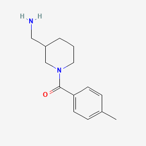 [1-(4-Methylbenzoyl)piperidin-3-yl]methanamine