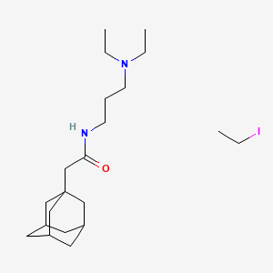 molecular formula C21H39IN2O B14646075 N-(3-(Diethylamino)propyl)-1-adamantaneacetamide ethyl iodide CAS No. 54099-16-0