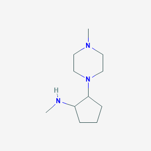 N-methyl-2-(4-methylpiperazin-1-yl)cyclopentan-1-amine
