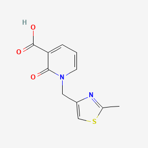 1-[(2-Methyl-1,3-thiazol-4-yl)methyl]-2-oxo-1,2-dihydropyridine-3-carboxylic acid