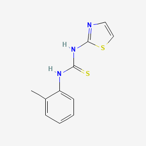 molecular formula C11H11N3S2 B14646119 N-(2-Methylphenyl)-N'-1,3-thiazol-2-ylthiourea CAS No. 54009-46-0