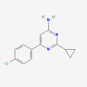6-(4-Chlorophenyl)-2-cyclopropylpyrimidin-4-amine