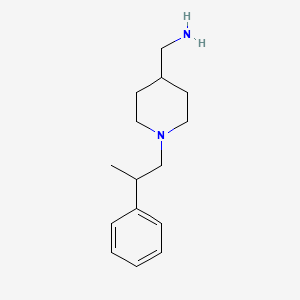 [1-(2-Phenylpropyl)piperidin-4-yl]methanamine