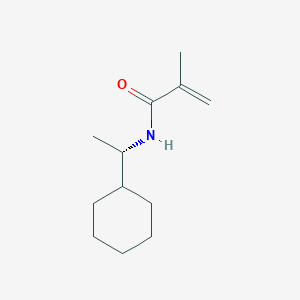 molecular formula C12H21NO B14646168 N-[(1S)-1-Cyclohexylethyl]-2-methylprop-2-enamide CAS No. 56636-18-1