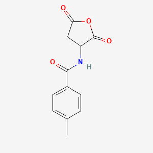 molecular formula C12H11NO4 B1464619 N-(2,5-Dioxotetrahydro-3-furanyl)-4-methylbenzamide CAS No. 1269442-84-3
