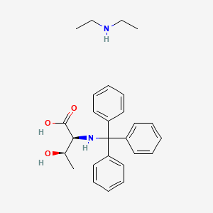 molecular formula C27H34N2O3 B1464621 Diethylamine (2S,3R)-3-hydroxy-2-(tritylamino)butanoate CAS No. 80514-77-8
