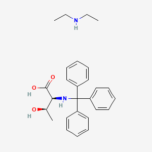 Diethylamine (2S,3R)-3-hydroxy-2-(tritylamino)butanoate