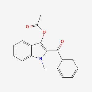 molecular formula C18H15NO3 B14646212 2-Benzoyl-1-methyl-1H-indol-3-yl acetate CAS No. 53278-22-1