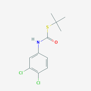 molecular formula C11H13Cl2NOS B14646246 S-tert-butyl N-(3,4-dichlorophenyl)carbamothioate 