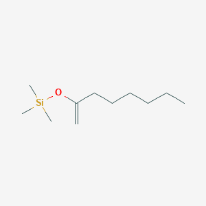 molecular formula C11H24OSi B14646316 Silane, trimethyl[(1-methyleneheptyl)oxy]- CAS No. 55314-45-9