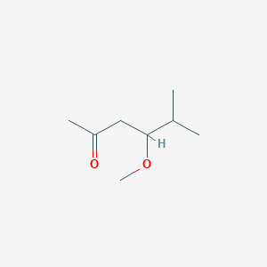 molecular formula C8H16O2 B14646344 4-Methoxy-5-methylhexan-2-one CAS No. 52117-36-9
