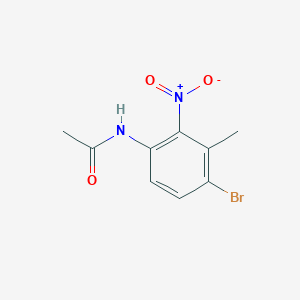 molecular formula C9H9BrN2O3 B1464635 N-(4-Bromo-5-methyl-6-nitrophenyl)acetamide CAS No. 914223-24-8