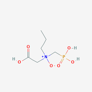 molecular formula C6H14NO6P B14646395 N-(Carboxymethyl)-N-(phosphonomethyl)propan-1-amine N-oxide CAS No. 53792-68-0