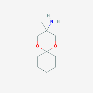 molecular formula C10H19NO2 B1464641 (3-Methyl-1,5-dioxaspiro[5.5]undec-3-yl)amine CAS No. 17144-64-8