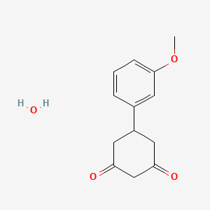 molecular formula C13H16O4 B1464645 5-(3-Methoxyphenyl)cyclohexane-1,3-dione hydrate CAS No. 1255717-24-8