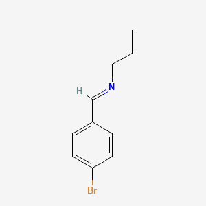 molecular formula C10H12BrN B14646485 p-Bromobenzylidene-propyl-amine CAS No. 54979-13-4