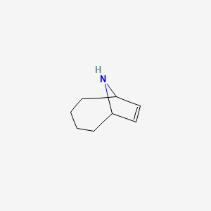 molecular formula C8H13N B14646509 9-Azabicyclo[4.2.1]non-7-ene CAS No. 51787-59-8