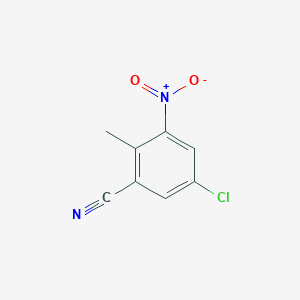 molecular formula C8H5ClN2O2 B1464654 5-Chloro-2-methyl-3-nitrobenzonitrile CAS No. 1082040-48-9