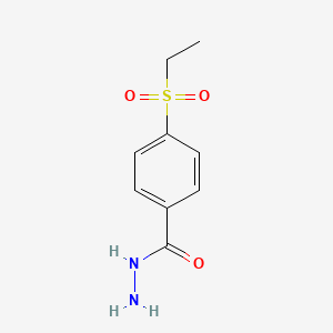 molecular formula C9H12N2O3S B14646545 4-(Ethylsulfonyl)benzohydrazide CAS No. 53554-95-3