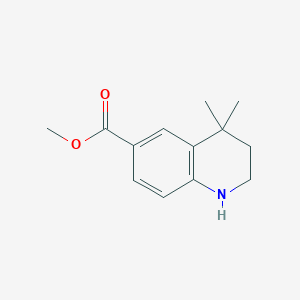 4,4-Dimethyl-1,2,3,4-tetrahydro-quinoline-6-carboxylic acid methyl ester