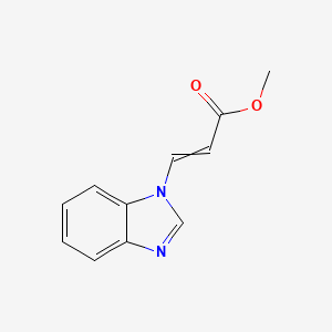 molecular formula C11H10N2O2 B14646597 methyl 3-(1H-benzimidazol-1-yl)prop-2-enoate CAS No. 52517-80-3