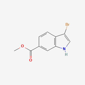 molecular formula C10H8BrNO2 B1464661 Methyl 3-bromoindole-6-carboxylate CAS No. 860457-92-7