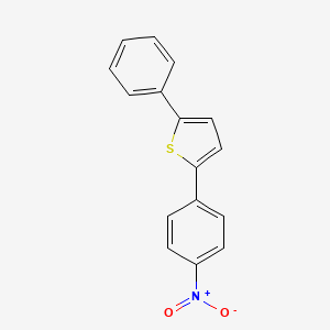 molecular formula C16H11NO2S B14646614 Thiophene, 2-(4-nitrophenyl)-5-phenyl- CAS No. 51776-05-7