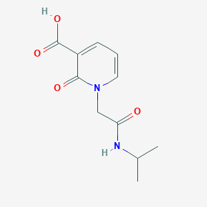molecular formula C11H14N2O4 B1464663 2-Oxo-1-{[(propan-2-yl)carbamoyl]methyl}-1,2-dihydropyridine-3-carboxylic acid CAS No. 1281522-49-3