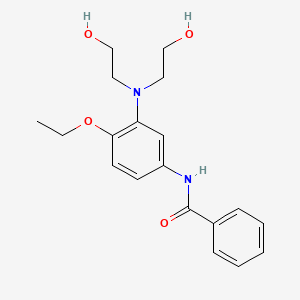 molecular formula C19H24N2O4 B14646634 N-{3-[Bis(2-hydroxyethyl)amino]-4-ethoxyphenyl}benzamide CAS No. 54628-38-5