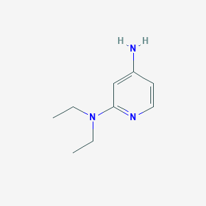 molecular formula C9H15N3 B1464664 2-N,2-N-diethylpyridine-2,4-diamine CAS No. 90768-40-4