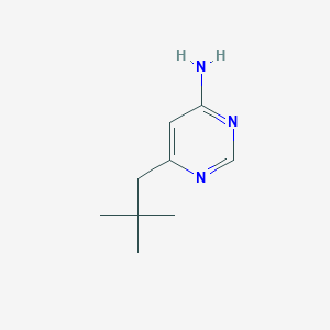 molecular formula C9H15N3 B1464667 6-(2,2-Dimethylpropyl)pyrimidin-4-amine CAS No. 1248638-14-3