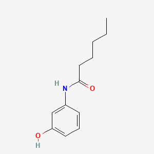 molecular formula C12H17NO2 B14646705 Hexananilide, 3'-hydroxy- CAS No. 55791-90-7
