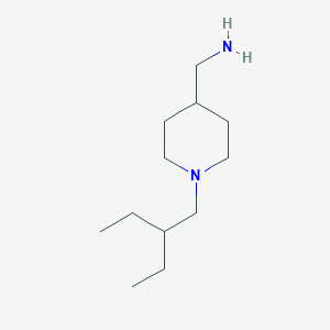 molecular formula C12H26N2 B1464671 (1-(2-Ethylbutyl)piperidin-4-yl)methanamine CAS No. 1249980-44-6