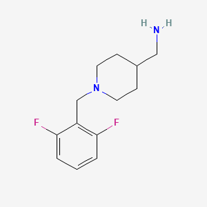 molecular formula C13H18F2N2 B1464672 [1-[(2,6-Difluorophenyl)methyl]piperidin-4-yl]methanamine CAS No. 1281467-65-9