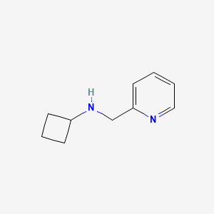 molecular formula C10H14N2 B1464677 N-(pyridin-2-ylmethyl)cyclobutanamine CAS No. 1250879-01-6