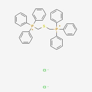 molecular formula C38H34Cl2P2S B14646797 Phosphonium, [thiobis(methylene)]bis[triphenyl-, dichloride CAS No. 55304-69-3