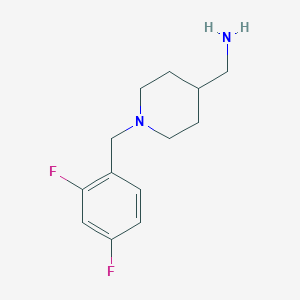 molecular formula C13H18F2N2 B1464685 (1-(2,4-Difluorobenzyl)piperidin-4-yl)methanamine CAS No. 1281747-70-3